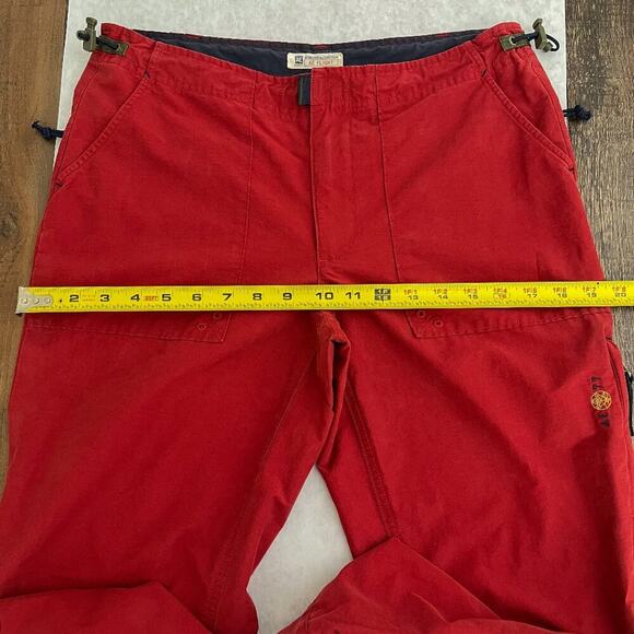 American Eagle VTG Y2K Flight Pant Paratrooper Cargo Cinch Waist 30" Tag Size 4 - Picture 12 of 16